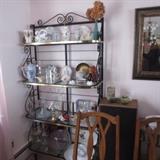 BAKERS RACK WITH CONTENTS