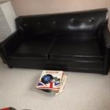 LEATHER SOFA BED