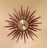 Mid Century Modern Seth Thomas Starburst Clock
