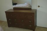 MID CENTURY BEDROOM SET DRESSER & MIRROR