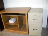 COMPUTER DESK AND FILING CABINET