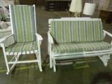 Porch Rocker & Rocking Loveseat
