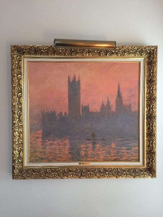 Large oil on canvas Monet