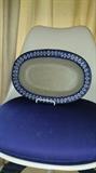 Beautiful Danish earthenware oval bowl/platter           first floor 
