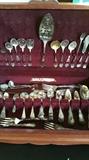 victorian, 1920's, 1940's fancy silver plate flatware pieces     first floor