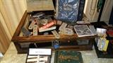 large collection of military items including Nazi items - youth pins, dagger, original Mein Kampf....all "liberated" from Germany during the war                   first floor