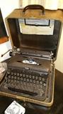 vintage royal typewriter in case    second floor