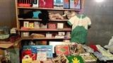 great selection of vintage childrens items - clothing, games, stuffed animals, books, puzzles, clothing    garage