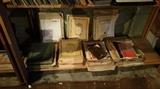 STACKS of music books and sheet music  garage