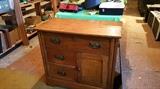 nice antique oak washstand  garage