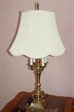 Same brass lamp with shade (two available)