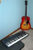 Accoustic guitar and electronic keyboard