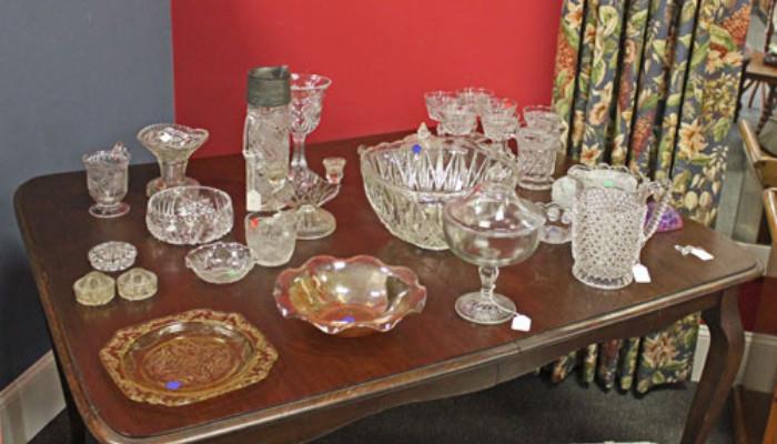 We have some vintage glassware and small items left.