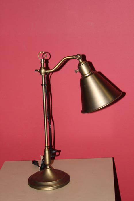 We have three of these beautiful brass colored desk lamps left.