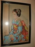 Signed Japanese Painting