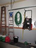 snow blower / ladders / gas cans/ hose/ weed wack