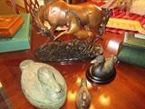 BRONZE HORSES / ASSORTED DUCKS