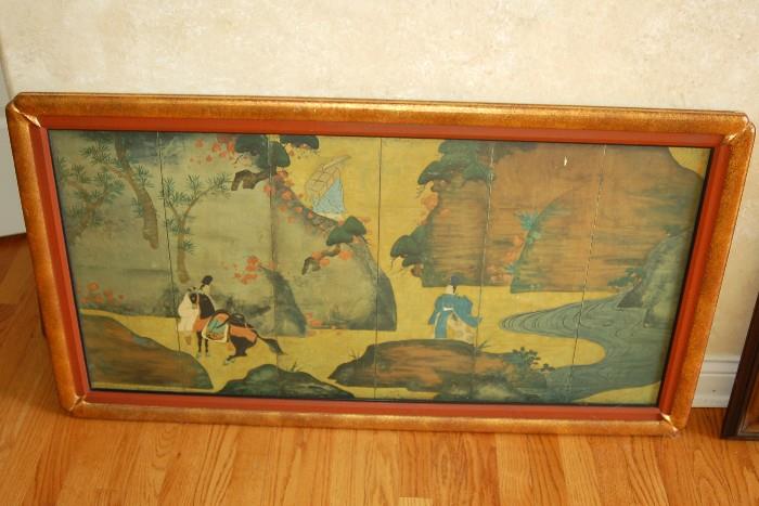 Asian framed art