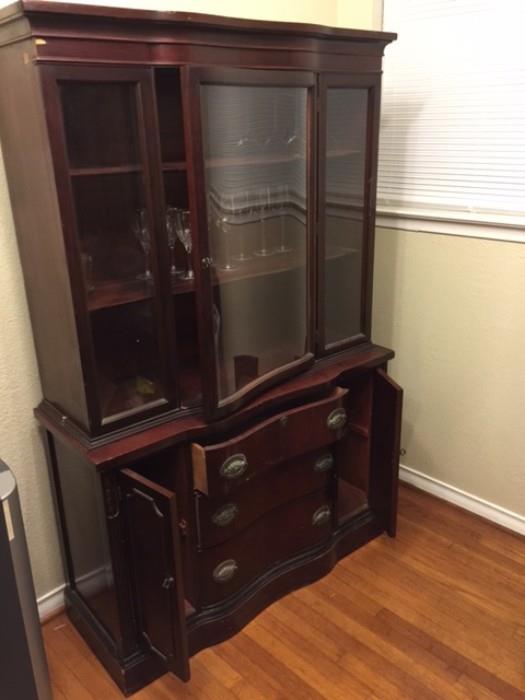 China Cabinet - Curved Glass Door
