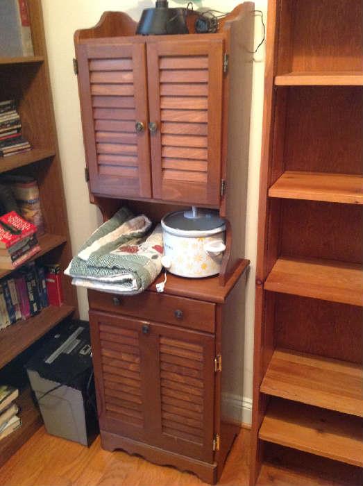 Louvered Door Accent Cabinet $ 100.00