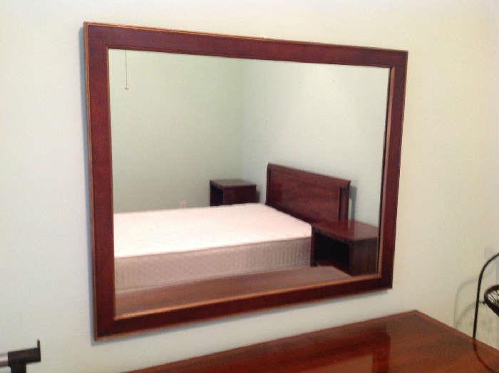 Wood Frame Mirror $ 40.00