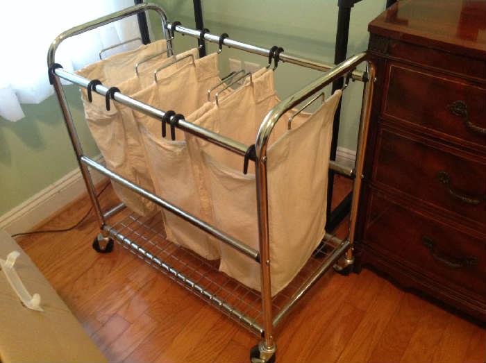 Rolling Laundry Cart $ 40.00