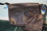 Coach leather satchel and matching purse