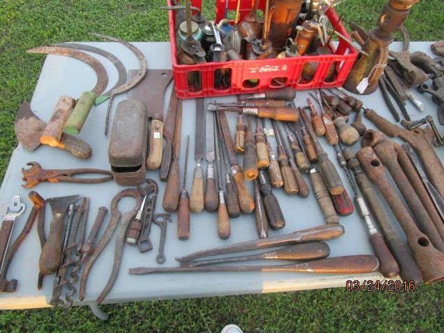 ANTIQUE SCREWDRIVERS, SICLES, AND MORE...