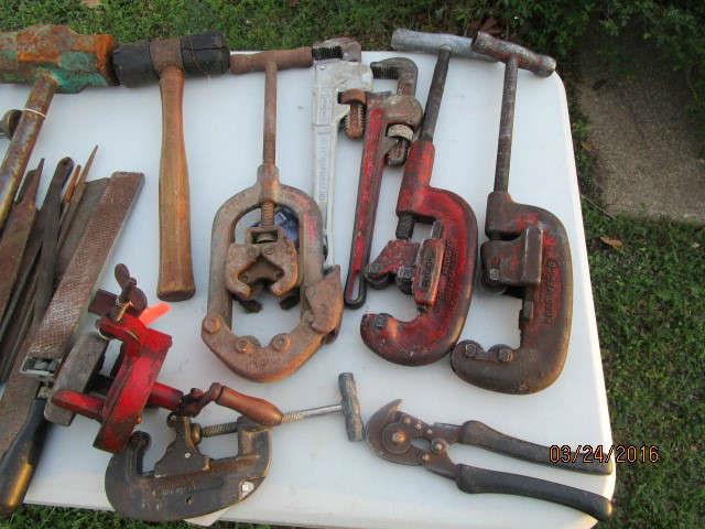 'C'CLAMPS AND RARE PLIERS
