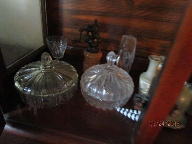 GLASS CANDY DISHES