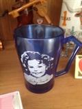 Original Cobalt Blue Shirley Temple Childs Glass - PERFECT Shape
