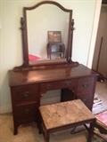 Very nice Antique Vanity w/ stool - FINE condition and so cute!
