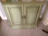 Shabby Chic green side table!