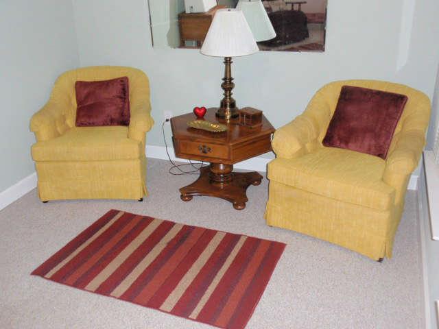 Ethan Allen Chairs and Ethan Allen Octagon End Table