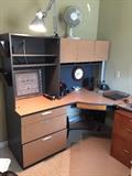 Desk. File Cabinets