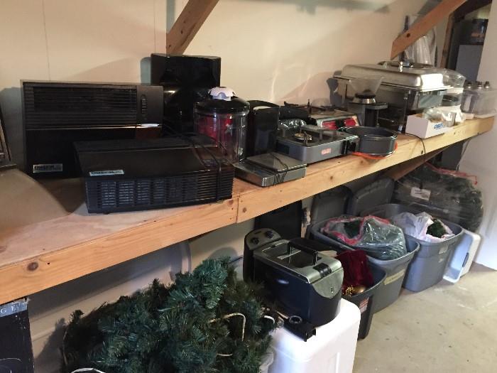 More Cookware, stoves, fans, portable cooking surfaces. 