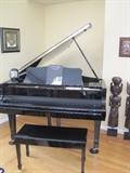 1972 Yamaha G5 Ebony Grand Piano. 