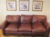 Leather sofa by Cibola.