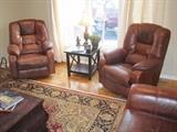 Leather recliners by Lazy Boy.  