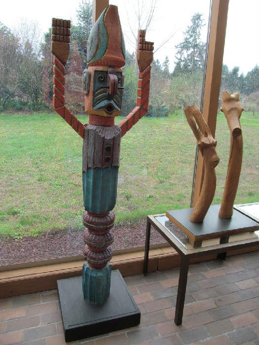 Original wood sculptures by Douglas Bankson