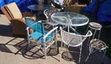 Patio sets and furniture, stools, tables