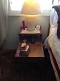 pair pine side tables