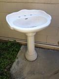 porcelain sink or bird bath