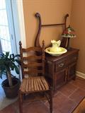 Oak washstand 