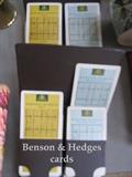 Benson & Hedges cards