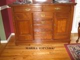 Marble top chest