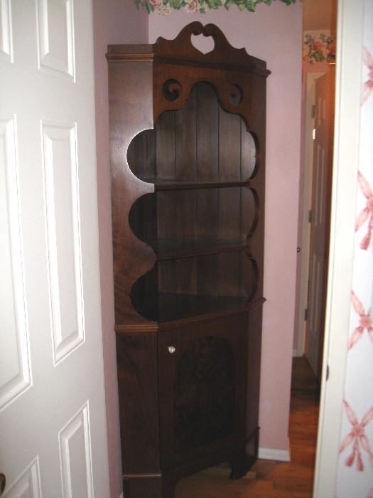 Solid wood corner cabinet