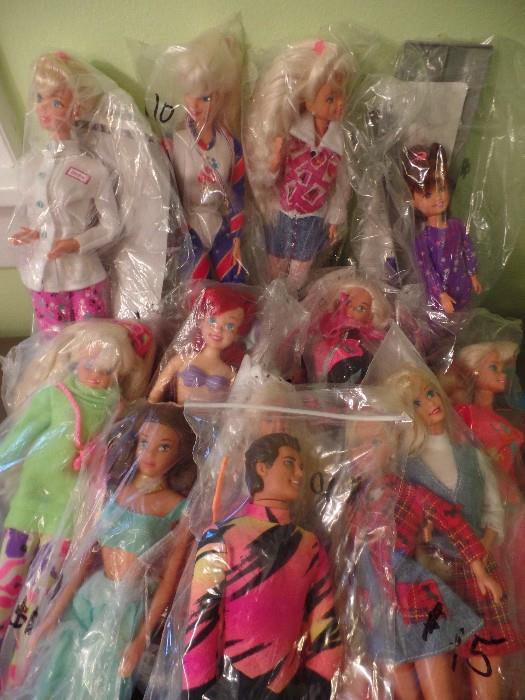 Barbies, Ken and more