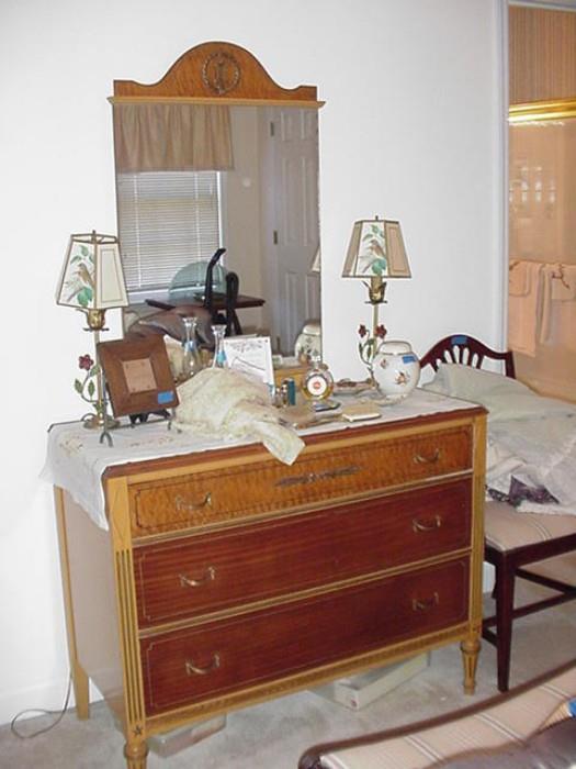 French style dresser and mirror