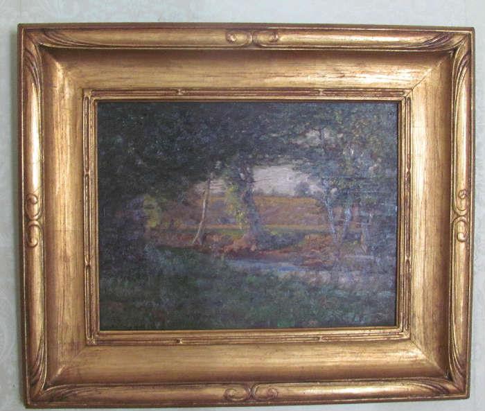 Alex Fournier, Signed oil painting. 